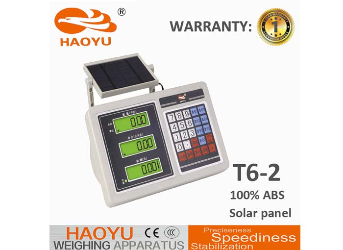 plastic t6 d price computing indicator with solar panel 2